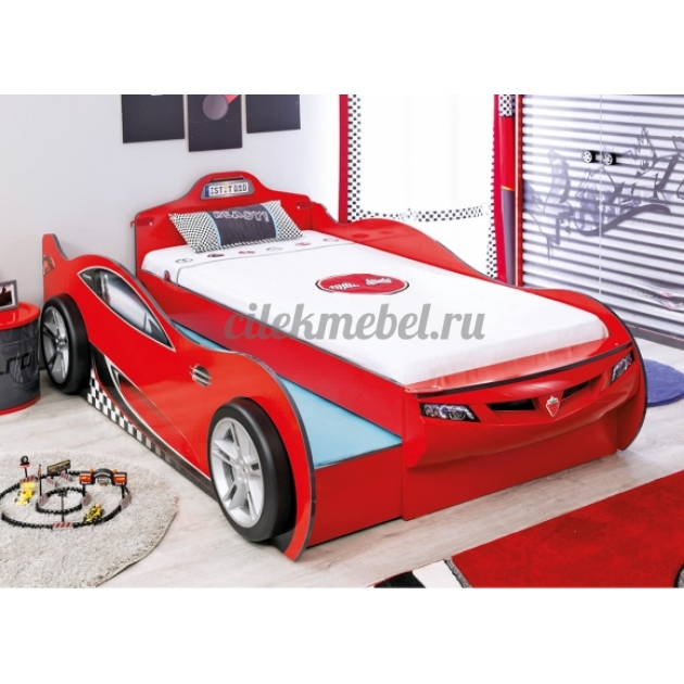 Cilek Coupe красная с выдвижным спальным местом