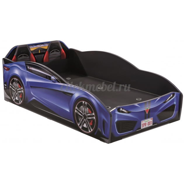 Кровать машина Cilek spyder car dark blue