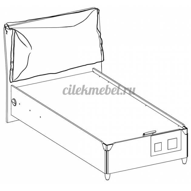 Кровать с подъемным механизмом Cilek Duo 200 на 100