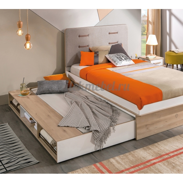 Выдвижное спальное место Cilek Dynamic с полочками 190 на 90 см