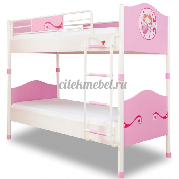 Двухъярусная кровать Cilek Princess 200 на 90 см