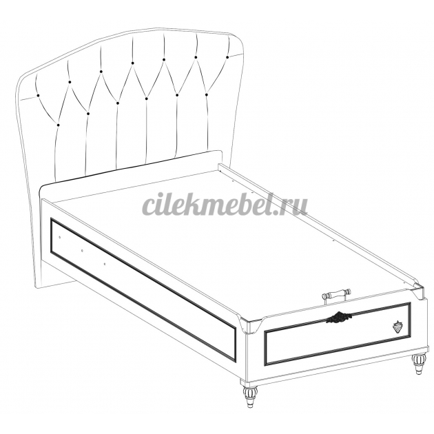 Кровать с подъемным механизмом Cilek Romantic 200 на 100 см