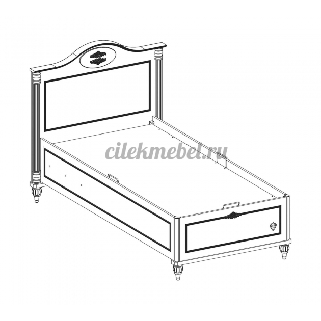 Кровать с подъемным механизмом Cilek Romantic 200 на 100