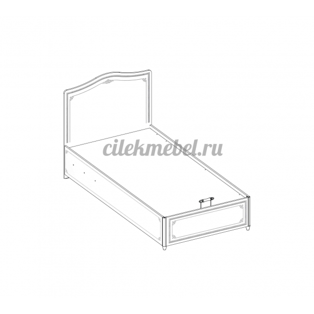 Кровать с подъемным механизмом Cilek Selena Grey 200 на 100 см