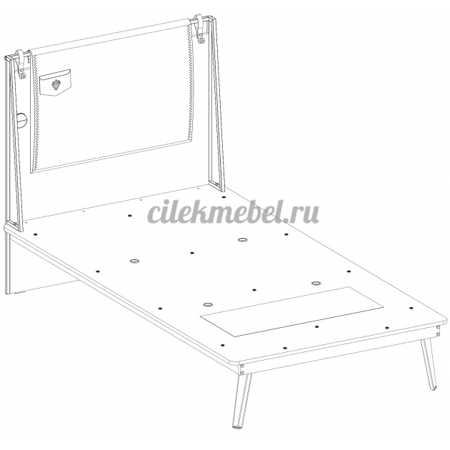 Кровать Cilek Wood Metal Line 100х200
